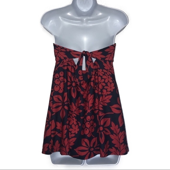 Tommy Hilfiger Bandeau One Piece Overlay Swimsuit - Picture 5 of 8